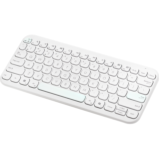 BILL ASUS Marshmallow KW100 vezeték nélküli billentyűzet - HU layout - Iridescent White - Image 3
