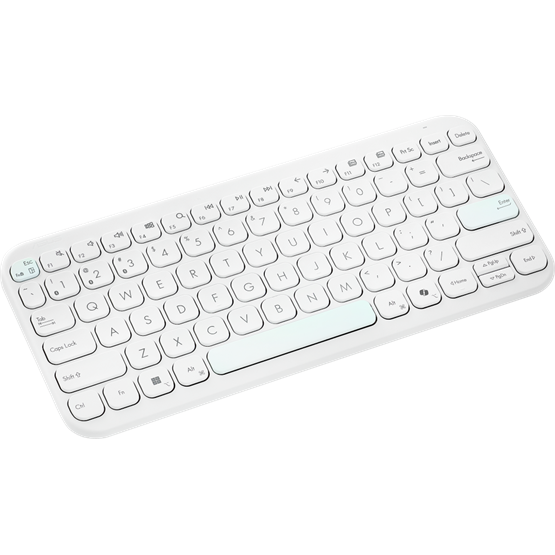 BILL ASUS Marshmallow KW100 vezeték nélküli billentyűzet - HU layout - Iridescent White - Image 4