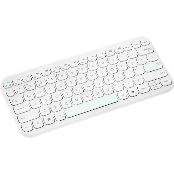 BILL ASUS Marshmallow KW100 vezeték nélküli billentyűzet - HU layout - Iridescent White - Image 4