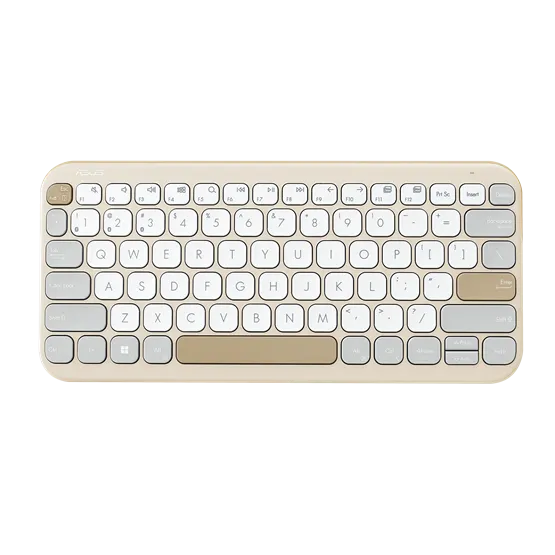 BILL ASUS Marshmallow KW100 vezeték nélküli billentyűzet - HU layout - Oat Milk - Image 1