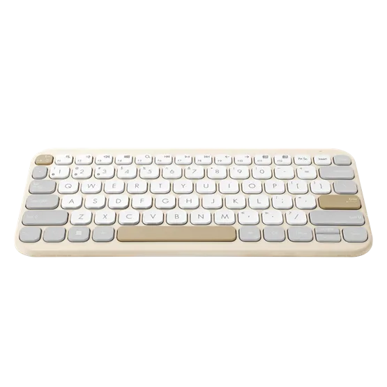 BILL ASUS Marshmallow KW100 vezeték nélküli billentyűzet - HU layout - Oat Milk - Image 2