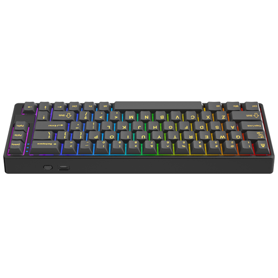 BIL AVAX GM01 PRO 65% RGB tri-mode mechanikus billentyűzet Gateron sárga switch, magyar kiosztás - Image 3