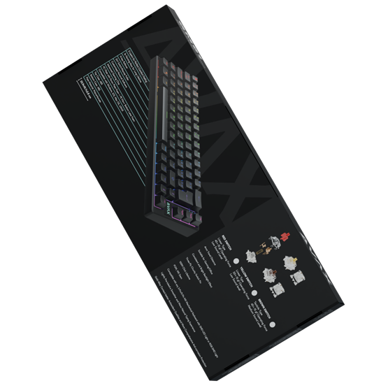 BIL AVAX GM01 PRO 65% RGB tri-mode mechanikus billentyűzet Gateron sárga switch, magyar kiosztás - Image 6