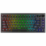 BIL AVAX GM02 PRO 75% Gasket RGB tri-mode mechanikus billentyűzet Gateron piros switch, magyar kiosztás