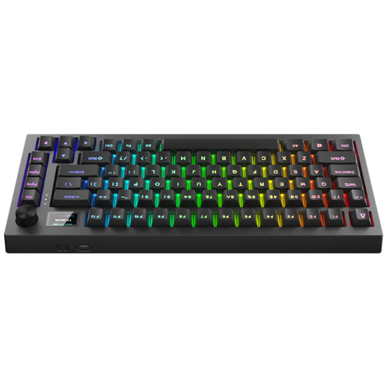 BIL AVAX GM02 PRO 75% Gasket RGB tri-mode mechanikus billentyűzet Gateron sárga switch, magyar kiosztás - Image 3