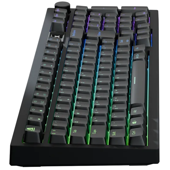 BIL AVAX GM03 98% Gasket RGB mechanikus vezetékes billentyűzet Outemu barna switch, magyar kiosztás - Image 2