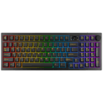 BIL AVAX GM03 PRO 98% Gasket RGB tri-mode mechanikus billentyűzet Gateron piros switch, magyar kiosztás