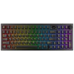 BIL AVAX GM03 PRO 98% Gasket RGB tri-mode mechanikus billentyűzet Gateron piros switch, magyar kiosztás