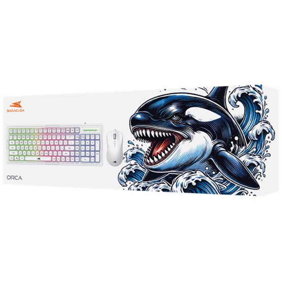 BILL_Baracuda_BGC-011W_ORCA_-_Billentyuzet_eger_gamer_csomag_-_Feher_-_US-i740482.png BILL Baracuda BGC-011W ORCA - Billentyűzet, egér gamer csomag - Fehér - US - Image 11
