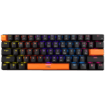 BILL Baracuda BGK-03121B/BL-US DOLPHIN-B - Mechanikus gamer billentyűzet kék kapcsolóval - Fekete - US