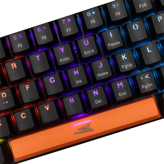 BILL Baracuda BGK-03121B/BL-US DOLPHIN-B - Mechanikus gamer billentyűzet kék kapcsolóval - Fekete - US - Image 3