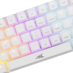 BILL Baracuda BGK-03211W/R-US DOLPHIN-W - Mechanikus gamer billentyűzet piros kapcsolóval - Fehér - US - Image 4