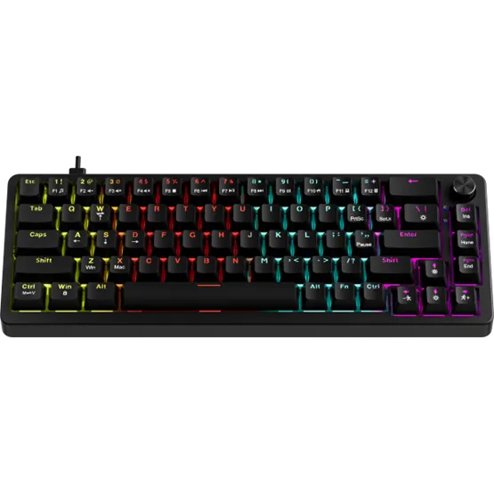 BILL MARVO Arma 67 vezetékes gaming billentyűzet - Fekete - US /TNT Peach linear/ - Image 2