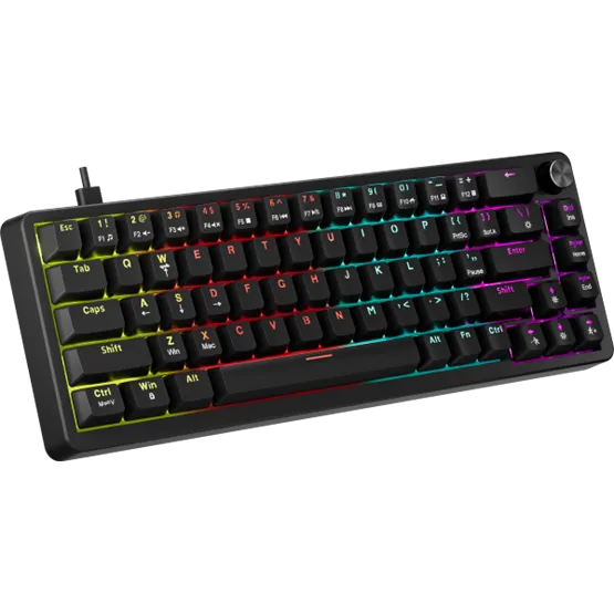 BILL MARVO Arma 67 vezetékes gaming billentyűzet - Fekete - US /TNT Peach linear/ - Image 3