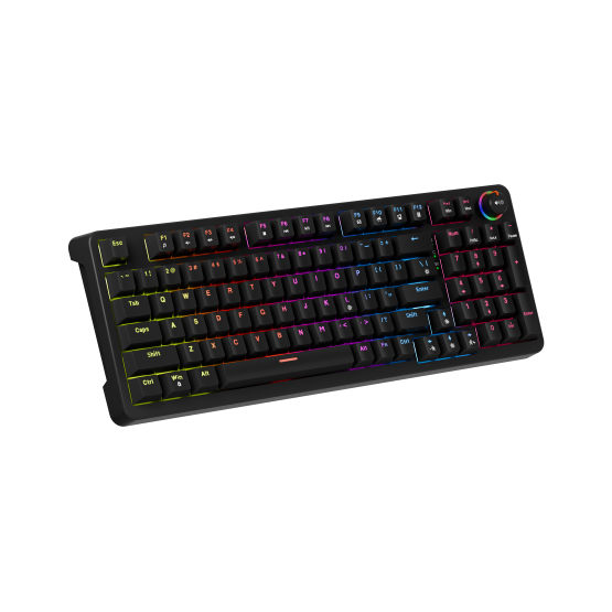 BILL MARVO Arma 98 vezetékes gaming billentyűzet - Fekete - US /TNT Peach linear/ - Image 3