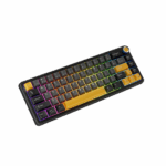 BILL MARVO TITAN 65 vezeték nélküli gaming billentyűzet - Fekete - US /Banana Crystal Linear/ - Image 3