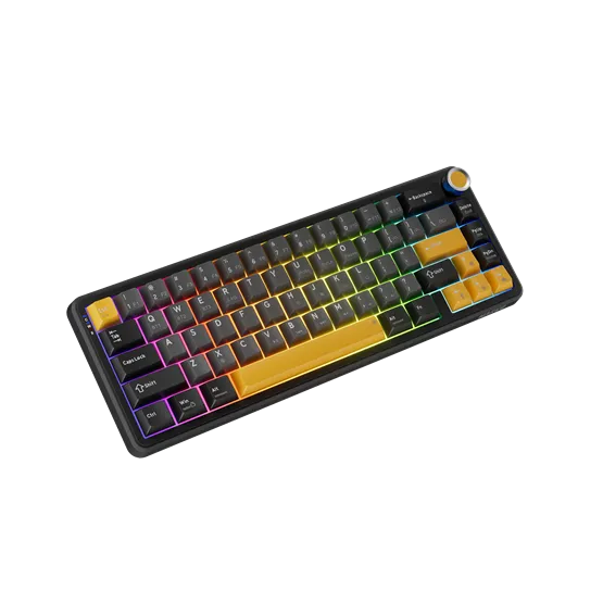BILL MARVO TITAN 65 vezeték nélküli gaming billentyűzet - Fekete - US /Banana Crystal Linear/ - Image 3