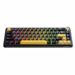 BILL MARVO TITAN 65 vezeték nélküli gaming billentyűzet - Fekete - US /Banana Crystal Linear/