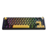 BILL MARVO TITAN 65 vezeték nélküli gaming billentyűzet - Fekete - US /Banana Crystal Linear/