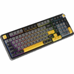 BILL MARVO TITAN 98 vezeték nélküli gaming billentyűzet - Fekete - US /Banana Crystal Linear/ - Image 7