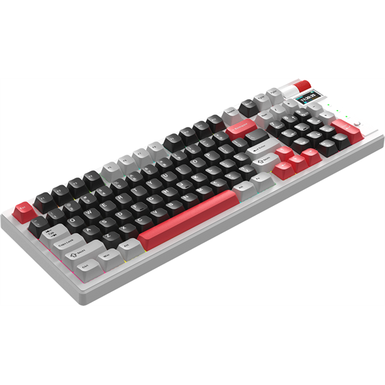 BILL MONKA Storm vezeték nélküli gaming billentyűzet - Fehér - US /MONKA Violet Linear/ - Image 5