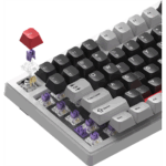 BILL MONKA Storm vezeték nélküli gaming billentyűzet - Fehér - US /MONKA Violet Linear/ - Image 2