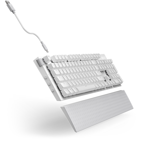 BILL NZXT Function 2 billentyűzet - fehér - UK layout - KB-001NW-UK - Image 3