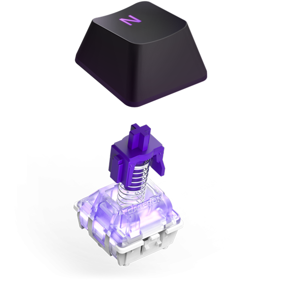 BILL NZXT Function 2 billentyűzet - fekete - UK layout - KB-001NB-UK - Image 5