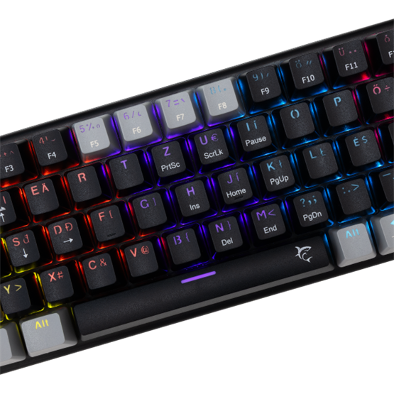 BILL White Shark GK-002123V2-B-G/BL-HU WAKIZASHI-2 vezetékes mechanikus gamer billentyűzet - fekete/szürke - HU /kék/ - Image 3