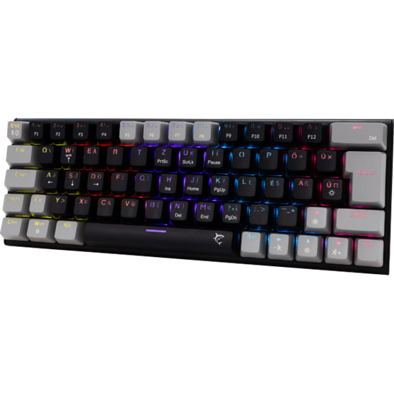 BILL White Shark GK-002123V2-B-G/BL-HU WAKIZASHI-2 vezetékes mechanikus gamer billentyűzet - fekete/szürke - HU /kék/ - Image 2