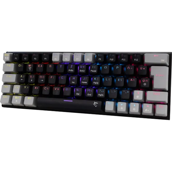 BILL White Shark GK-002123V2-B-G/BL-HU WAKIZASHI-2 vezetékes mechanikus gamer billentyűzet - fekete/szürke - HU /kék/ - Image 2