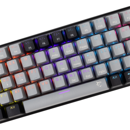 BILL White Shark GK-002723V2-G-B/BL-HU WAKIZASHI-2 vezetékes mechanikus gamer billentyűzet - szürke/fekete - HU /kék/ - Image 3