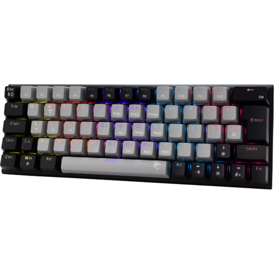 BILL White Shark GK-002723V2-G-B/BL-HU WAKIZASHI-2 vezetékes mechanikus gamer billentyűzet - szürke/fekete - HU /kék/ - Image 2