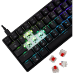 BILL White Shark GK-004113B/R-HU SHINOBI-2 vezetékes mechanikus gamer billentyűzet - fekete - HU /piros/ - Image 3