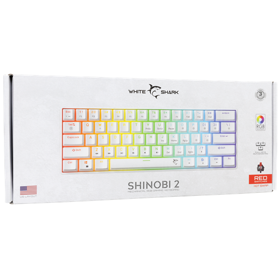 BILL_White_Shark_GK-004211WR-US_SHINOBI-2_vezetekes_mechanikus_gamer_billentyuzet_-_feher_-_US-i752154.png BILL White Shark GK-004211W/R-US SHINOBI-2 vezetékes mechanikus gamer billentyűzet - fehér - US - Image 5