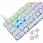 BILL White Shark GK-004223W/BL-HU SHINOBI-2 vezetékes mechanikus gamer billentyűzet - fehér - HU /kék/ - Image 3