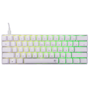 BILL White Shark GK-004231W/BR-US SHINOBI-2 vezetékes mechanikus gamer billentyűzet - fehér - US