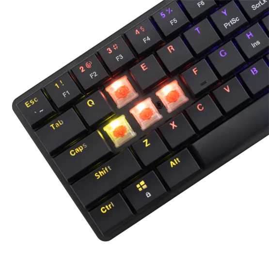 BILL White Shark GK-006111-B/R-US NAGAMAKI vezetékes mechanikus (Red switch) gamer billentyűzet - fekete - US - Image 3