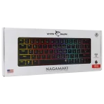 BILL White Shark GK-006111-B/R-US NAGAMAKI vezetékes mechanikus (Red switch) gamer billentyűzet - fekete - US - Image 6