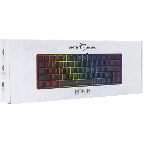 BILL White Shark GK-2201B-HU RONIN vezetékes membrán gamer billentyűzet - fekete - HU - Image 5