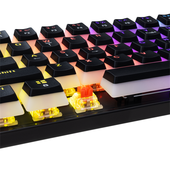 BILL White Shark GK-2202-2B/R-US ASHIKO-2 vezetékes mechanikus gamer billentyűzet - fekete - US - Image 3