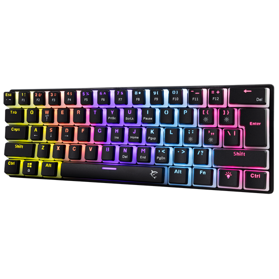 BILL White Shark GK-2202-2B/R-US ASHIKO-2 vezetékes mechanikus gamer billentyűzet - fekete - US - Image 4