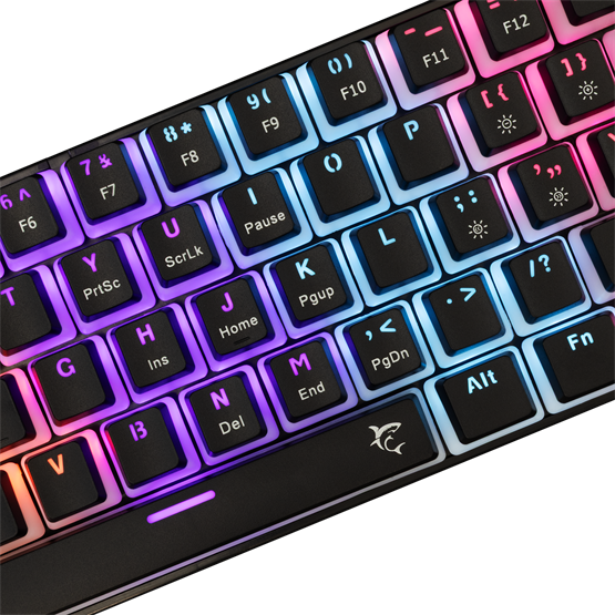 BILL White Shark GK-2202-2B/R-US ASHIKO-2 vezetékes mechanikus gamer billentyűzet - fekete - US - Image 5