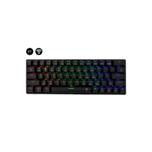 BILL White Shark Premium GK-003111B/R-US KAIKEN vezeték nélküli mechanikus gamer billentyűzet - fekete - US