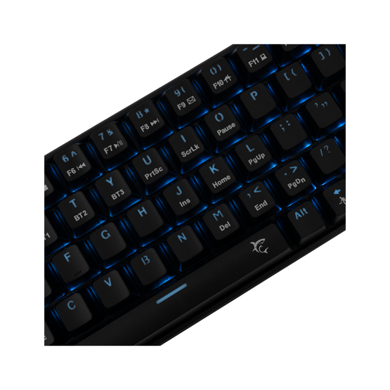 BILL White Shark Premium GK-003111B/R-US KAIKEN vezeték nélküli mechanikus gamer billentyűzet - fekete - US - Image 3