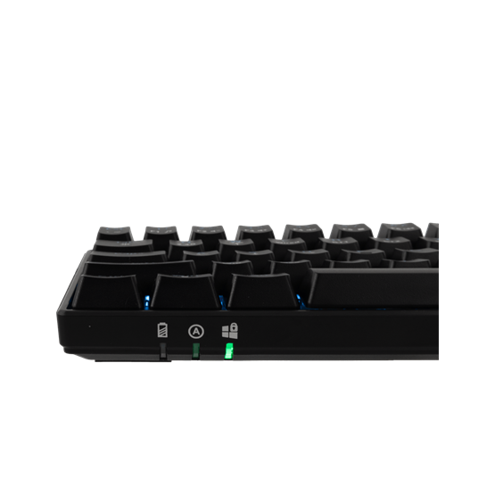 BILL White Shark Premium GK-003111B/R-US KAIKEN vezeték nélküli mechanikus gamer billentyűzet - fekete - US - Image 5