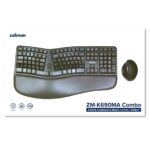 BILL Zalman ZM-K690M Magyar Ergonomikus Billentyűzet + egér Kombó (A-típusú egérrel)