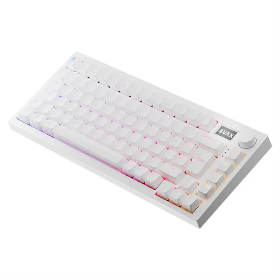 BIL AVAX GM02 PRO Fehér 75% Gasket RGB tri-mode mechanikus billentyűzet Gateron piros switch, magyar kiosztás - Image 6