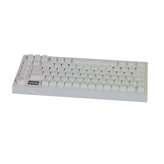 BIL AVAX GM02 PRO Fehér 75% Gasket RGB tri-mode mechanikus billentyűzet Gateron piros switch, magyar kiosztás - Image 3
