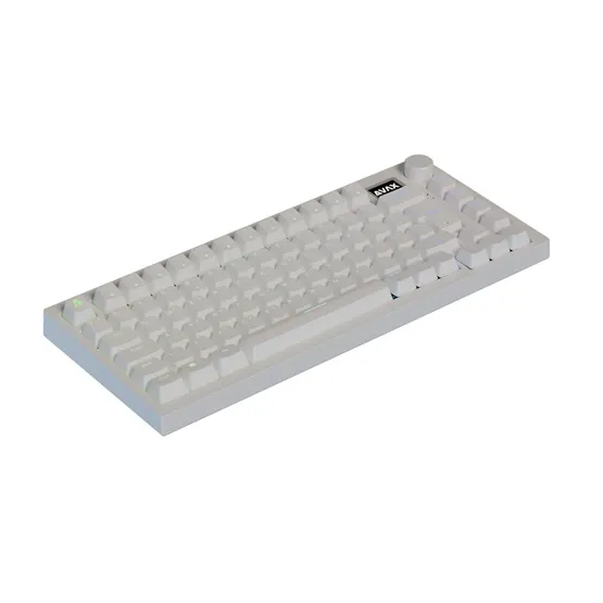 BIL AVAX GM02 PRO Fehér 75% Gasket RGB tri-mode mechanikus billentyűzet Gateron piros switch, magyar kiosztás - Image 5
